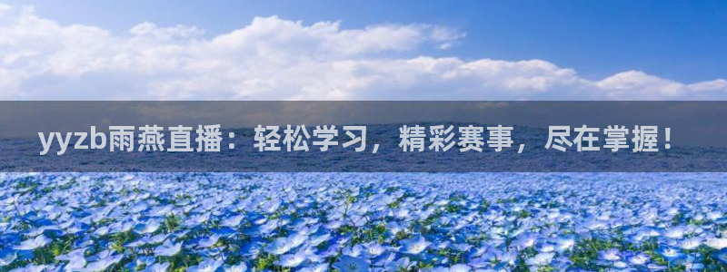 yyzb雨燕直播：轻松学习，精彩赛事，尽在掌握！