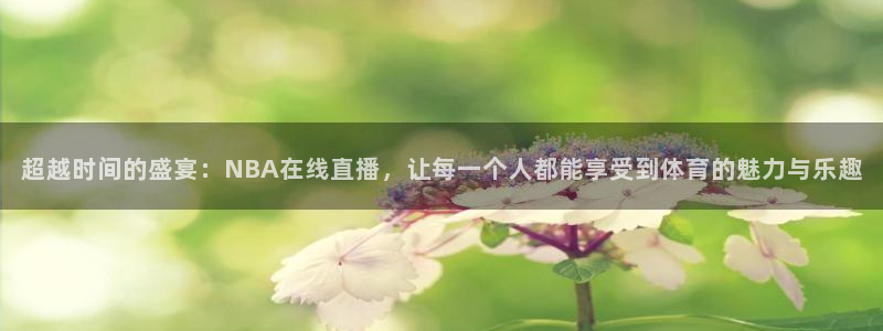 超越时间的盛宴：NBA在线直播，让每一个人都能享受到体育的魅力与乐趣